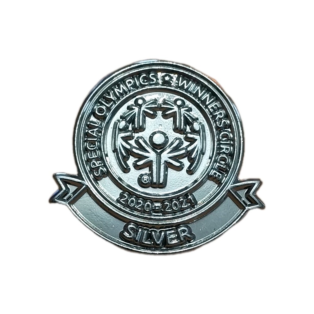 2020-21 Special Olympics Winners Circle Silver Lapel Hat Pin Pinback Tie Tac